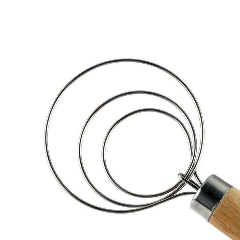 Steel Danish Dough Whisk Blender Cake Bread Dough Pastry F5T7 R5W3 Stick V8K9