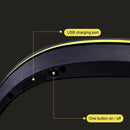 COB LED Flashlight Rechargeable Reflective Headlamp for Hiking Fishing (Black