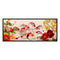 Full Embroidery DIY Canvas Print 11CT Cross Stitch Flowers Fishes Wall Decor Kit