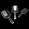 3* Clear Plastic Scoop Bar Buffet Wedding Sugar Sweet Ice Bag Food Gift H5D4