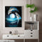 Dolphin Oil Paint By Numbers Kit DIY Frameless Drawing Picture for Adults D