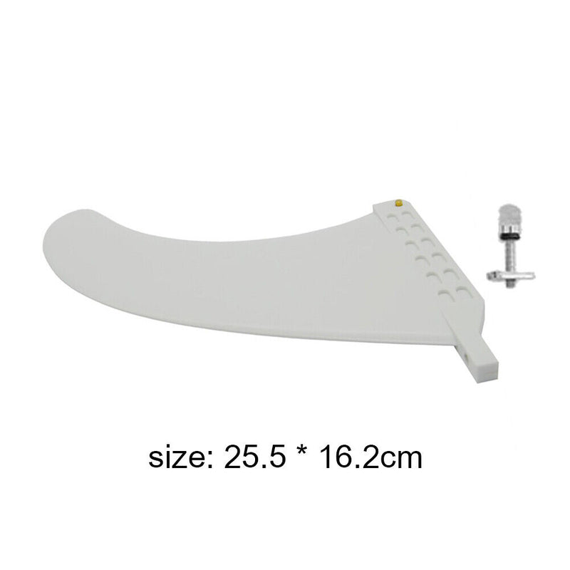 9in Surfing Tail Fin Removable Paddle Rudder Surfboard Stabilizer (White) Newly