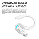 Waterproof Hanging Headphones Bluetooth-compatible Wireless Headset (White)