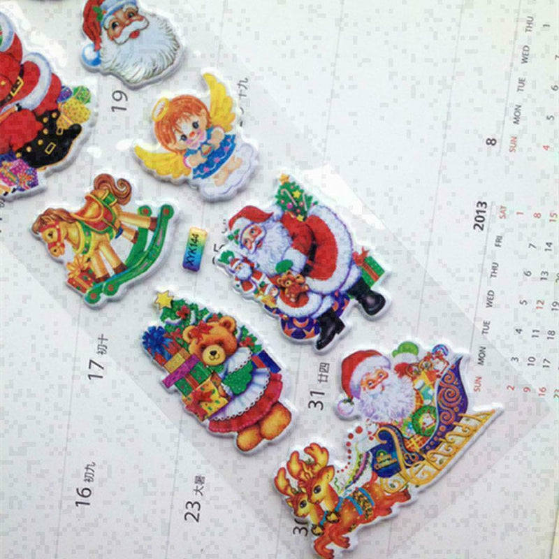 Cartoon Stationery Label Snowman Santa Claus Christmas T0T7 L0Z0 N8K2 K4E3 B7U7