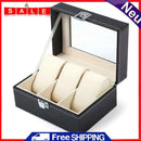 3 Slots Watch Box Portable Travel Jewelry Bracelet Storage Case Rings Organizer