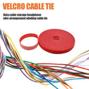 1m Durable Self Adhesive Cable Fastener Tape Wire Strap (Red 100x1cm)
