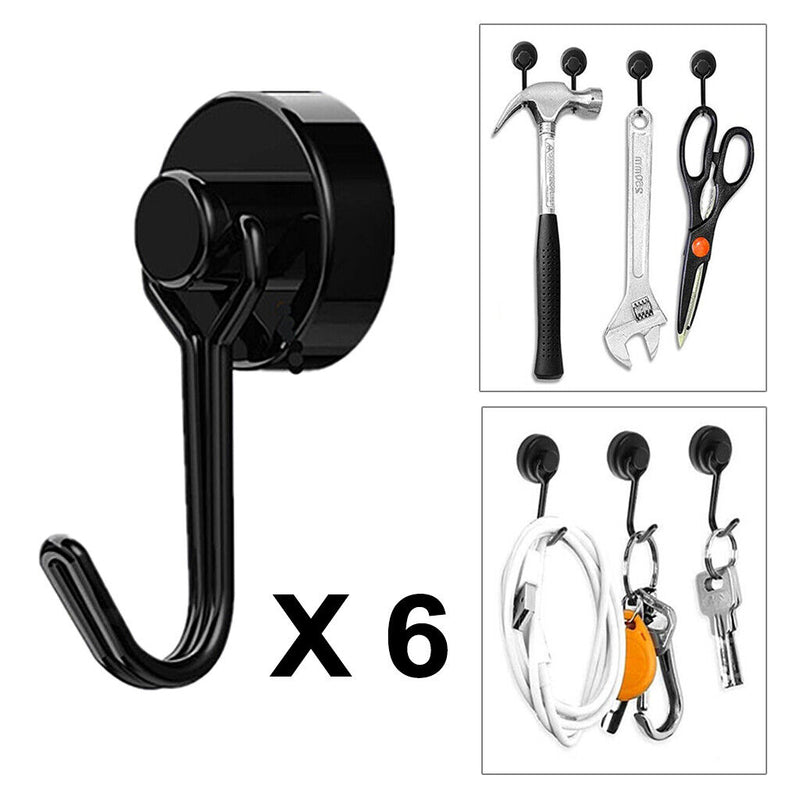 6Pcs Magnetische Haken Starke Hängende Wandhaken Aufhänger