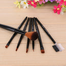 7pcs Makeup Brushes Professional Cosmetics Foundation Brush Face(Black)