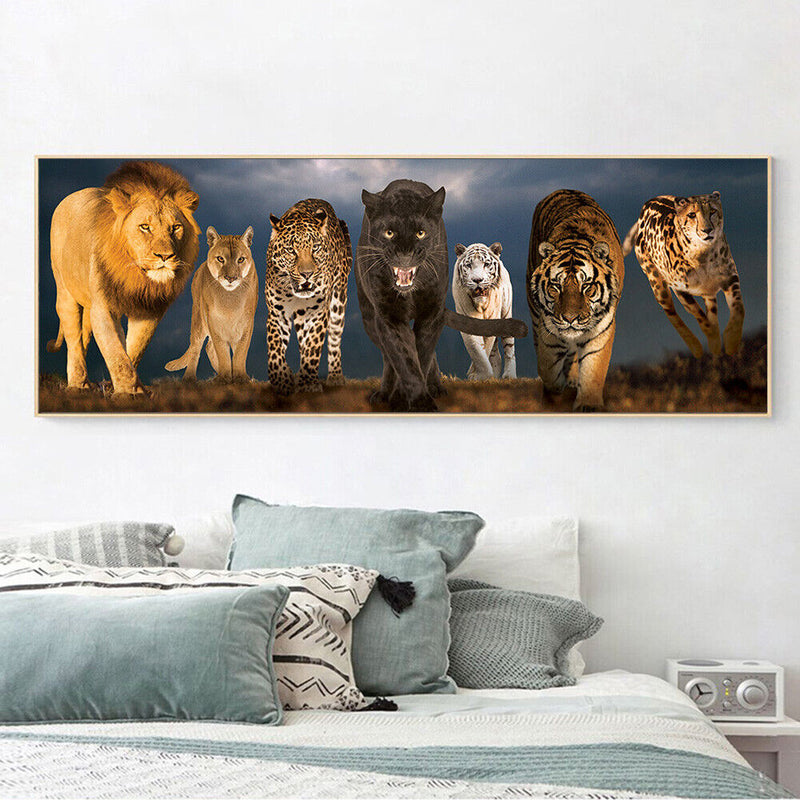 5D DIY Diamond Painting Animals Full Round Drill Rhinestone Home Decoration