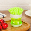 Handle 2 In 1 Soap Dispensers Pot Dish Brush Wash Pot Brush Cleaning Brushes