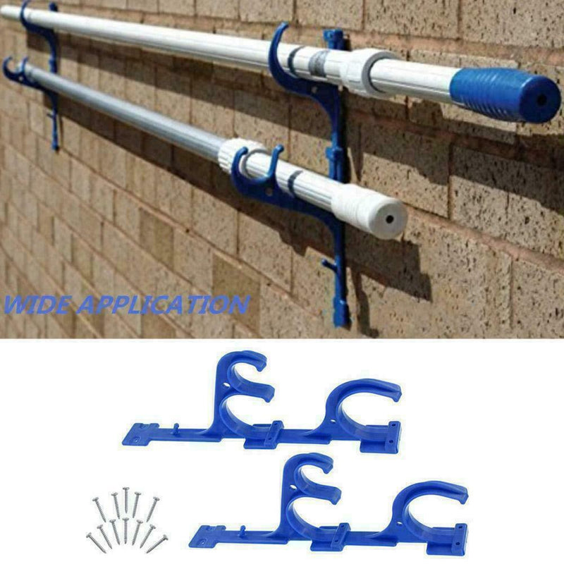 2PCS Plastic Holder Skimmers Pool Pole Hanger Garden Z0F6 Tools Hose Vacuum T2K6