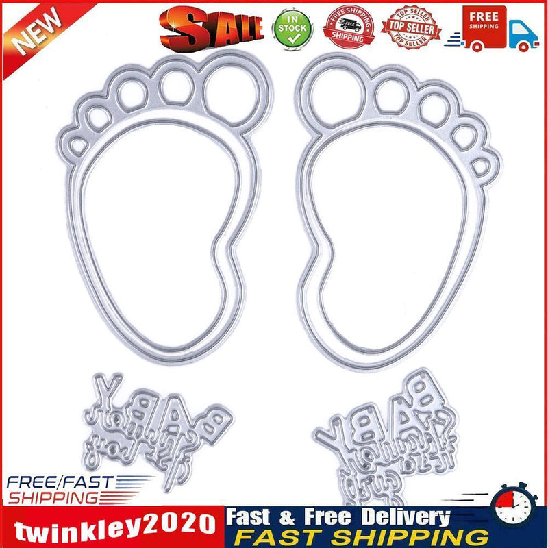 1 Set Metal Feet Circle Letters Embossing Cutting Dies Stencil Newly