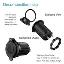 Adapter Plug ATV RV Receptacle Cigarette Lighter Outlet Charger Car 12V Socket