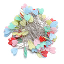 100PCS Craft Head Mini Colorful Patchwork Love Heart Sewing Pin Quilting