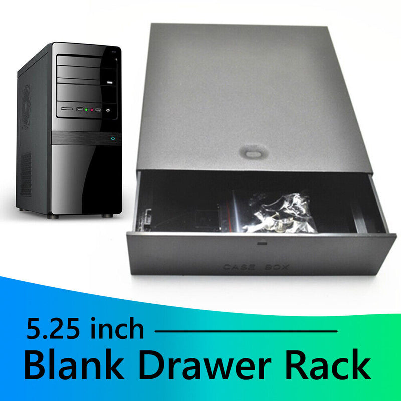External Enclosure Case 5.25 inch HDD Hard Drive Blank Drawer Rack for PC