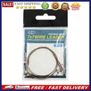 2pcs Stainless Steel Wire Leader Fishing Leash with Rolling Swivels Pike Fish