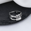 To My Daughter Fidget Ring Anti Anxiety Ring with Beads Spinner For Girls`