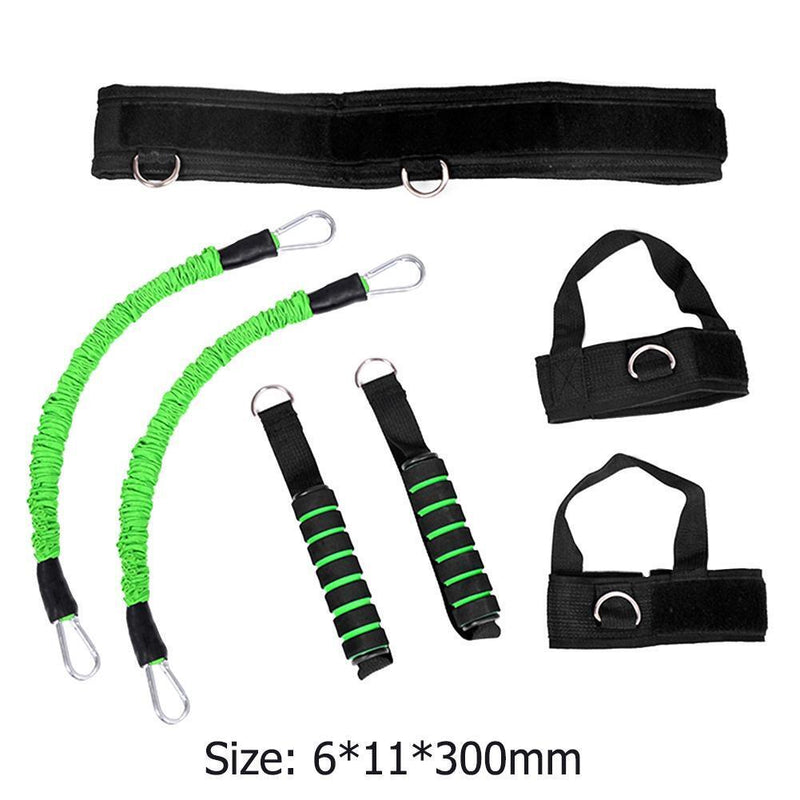 Latex Jumping Resistance Band Basketball Training Strap Strength Rope(Green