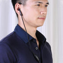 2Pin K Head Braided Earphone Earpiece with PTT Microphone for Kenwood KPG Radio