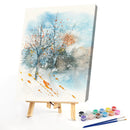 Ink Woods Oil Paint By Numbers Kit DIY Acrylic Painting Wall Art Picture Cr