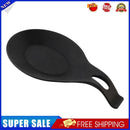 Silicone Spoon Pad Kitchen Utensils Spatula Heat Resistant Placemat (Black)