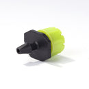 100pcs Adjustable Water Dropper Irrigation Hose Drip Head (Grass Green)