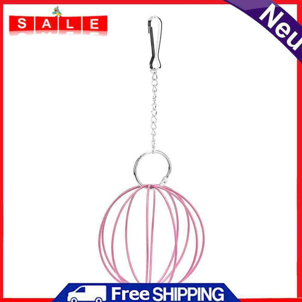 Feeding station for hay, rabbit, hamster, grass, stainless steel coated pink pink