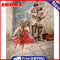 Oil Paint By Numbers Street Old People Frameless Picture Craft Kit for Bedroom