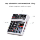 Audio Mixer Bluetooth-compatible Sound Mixing Console Home KTV Sound Card (