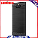 Soft TPU Carbon Fiber Phone Case for Sony XA3 ULTRA Protective Shell Back Cover