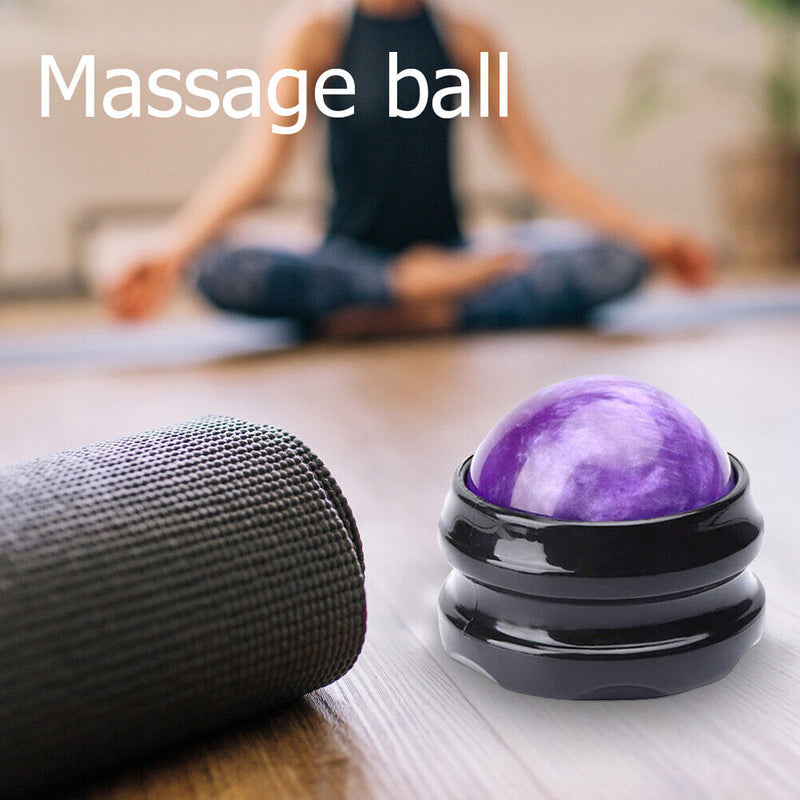 Cool Cold Massage Roller Ball Foot Back Body Massager Therapy Ball (Purple)