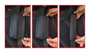 2pcs Car Seat Belt Pads Harness Cushioned Safety Shoulder Strap Cover Black/Red