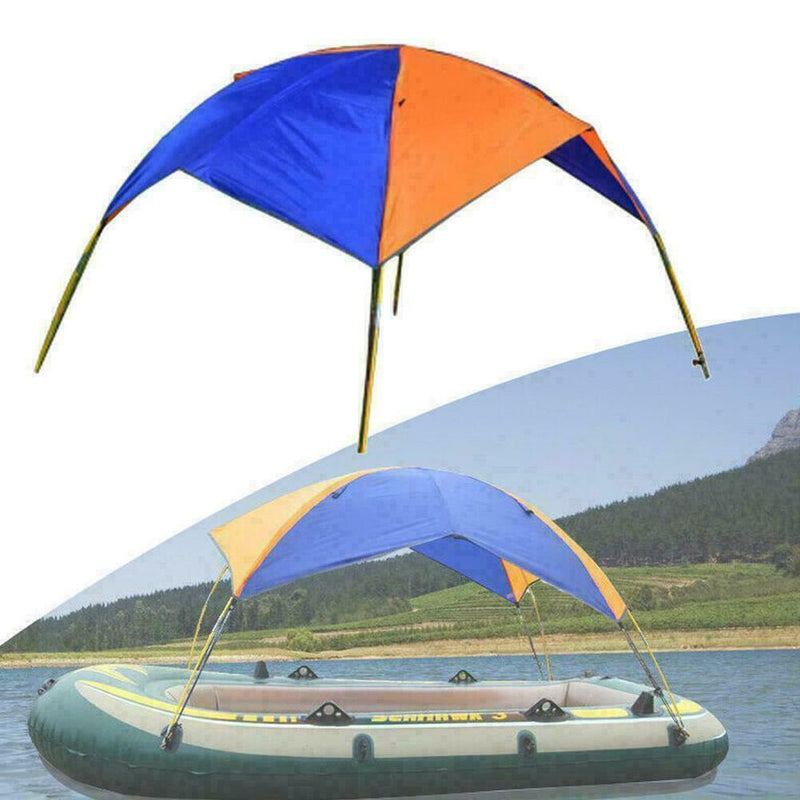 Inflatable Boat Kayak Canopy Awning Sun Shade Shelter Foldable Tent Z9R8 A3J4