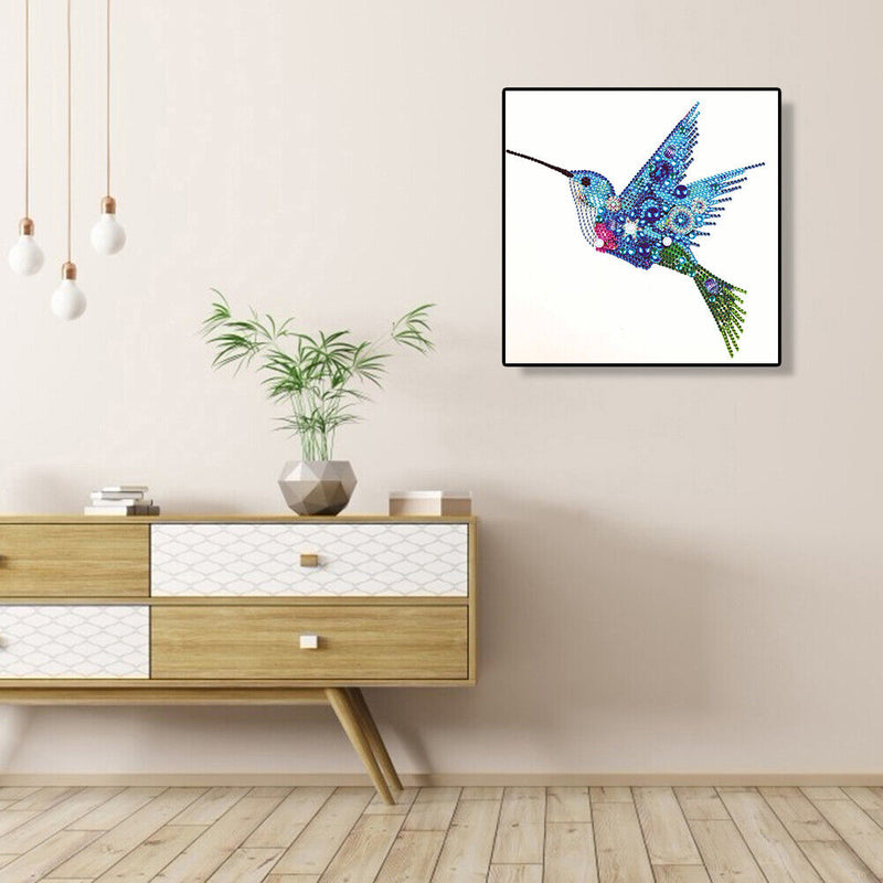 5D Partial Special Shaped Diamond Painting Hummingbird Poster Kit (UP256)
