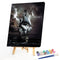 Frameless Oil Paint By Numbers DIY Acrylic Sailboat Handicraft Drawing On C