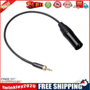 3.5mm Audio Male Plug with Internal Thread to 3Pin XLR Male Adapter Cable