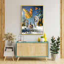 Clock And Butterfly 40x50cm Oil Paint By Numbers Picture DIY Painting M472