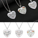 Fashion Love My Daughter Chain Pendant Heart Necklace Family Jewelry Gifts