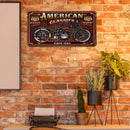 American Classics Retro Metal Plate Tin Sign for Bar Pub Club Cafe Wall Art Kits