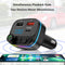 Car Bluetooth-compatible 5.0 FM Transmitter Mic Audio Receiver for 12V-24V