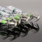 LED Deep Drop Light Button Battery Powered Fishing Lure Squid Hook Fishing Light