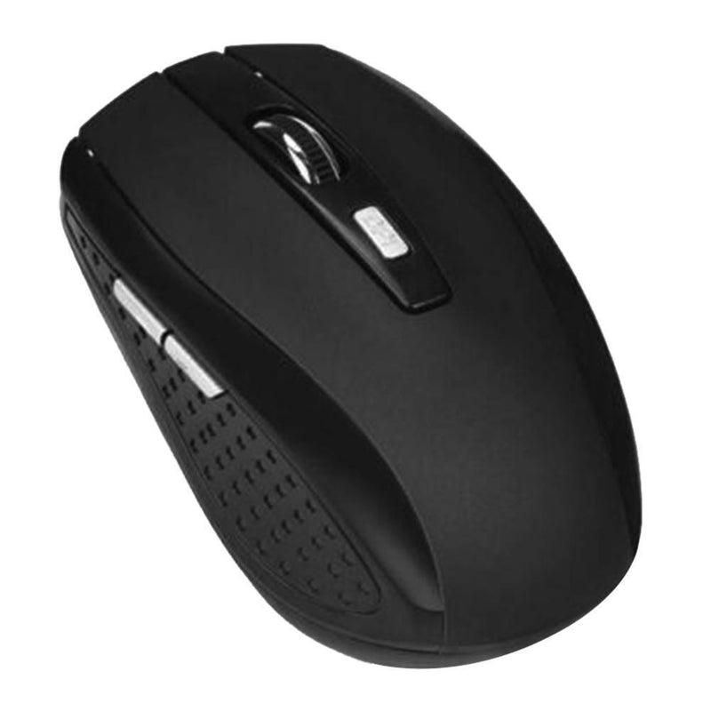 2.4GHz Wireless Optical Mouse 6 Buttons USB Receiver 2000 DPI Mice (Black)