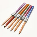 10pcs Metal Single Head Pencil Extender Holder Sketch School Office Write
