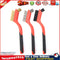 3pcs Wire Brush 7 inch Mini Micro Rust Paint Remover Scrubbing Brushes Red Newly