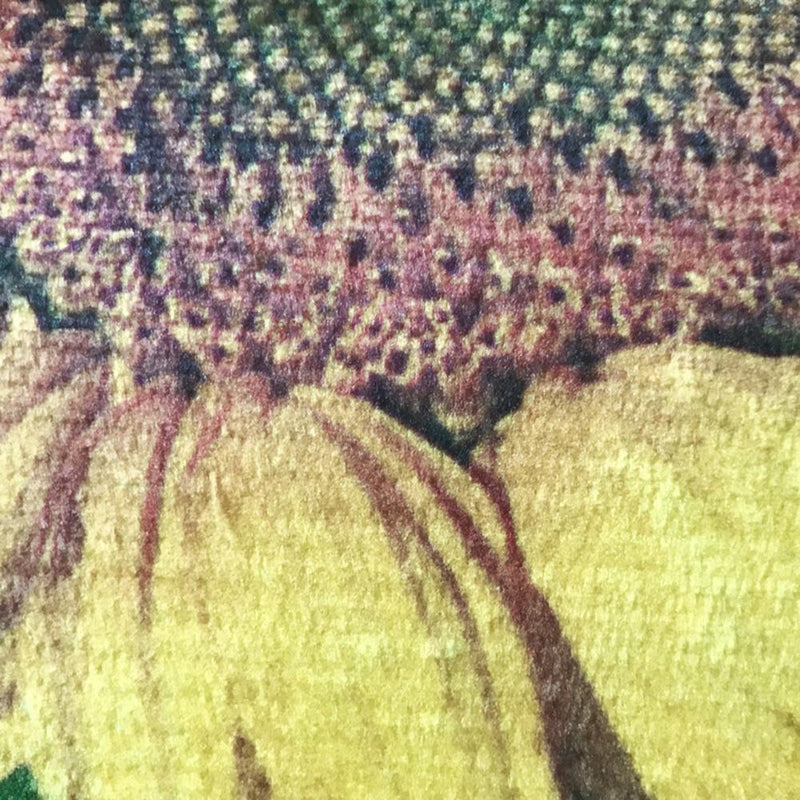 3pcs/set Bathroom Non-slip Rugs Bath Floor Toilet Cover Pads (Sunflower)