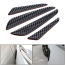 4 Pcs Carbon Fiber Car Door Edge Guard Scratch Protector Anti-collision Strip