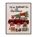 DIY Cotton Thread Christmas Gnomes Printed Full Cross Stitch Handicraft Kit Gift