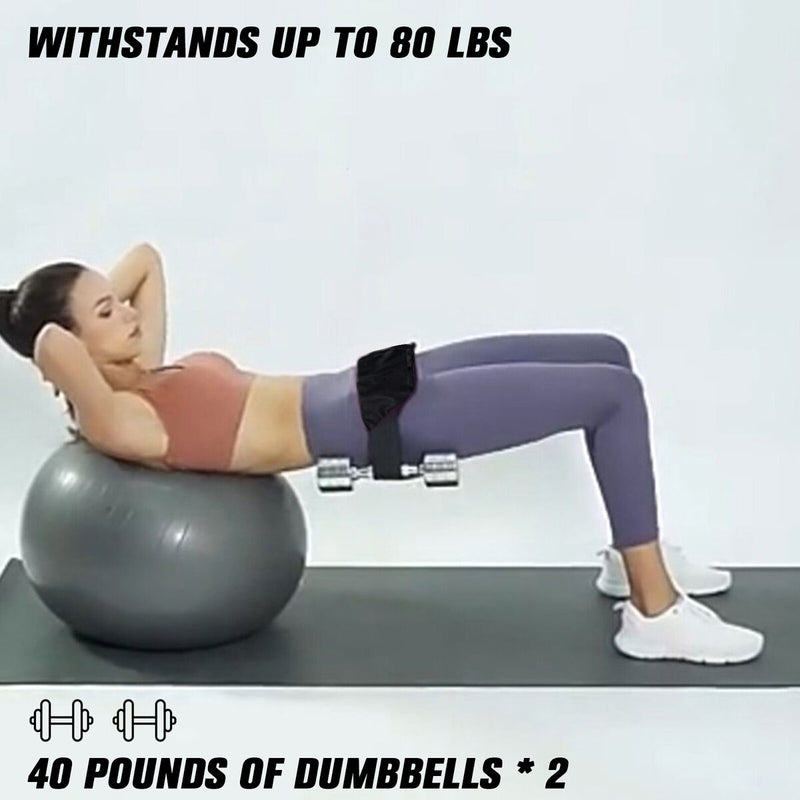 Portable Booty Belt Anti-slip Dips Exercise Up To 80lbs for Lunges Reverse