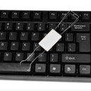 4pcs Mechanical Keyboard Keycap Puller with Brushes for Cherry MX (White)