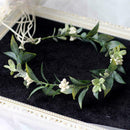 Forest Bridal Wedding Tiara Imitation Flower Leaf Crown Hair Headpiece Y9L8